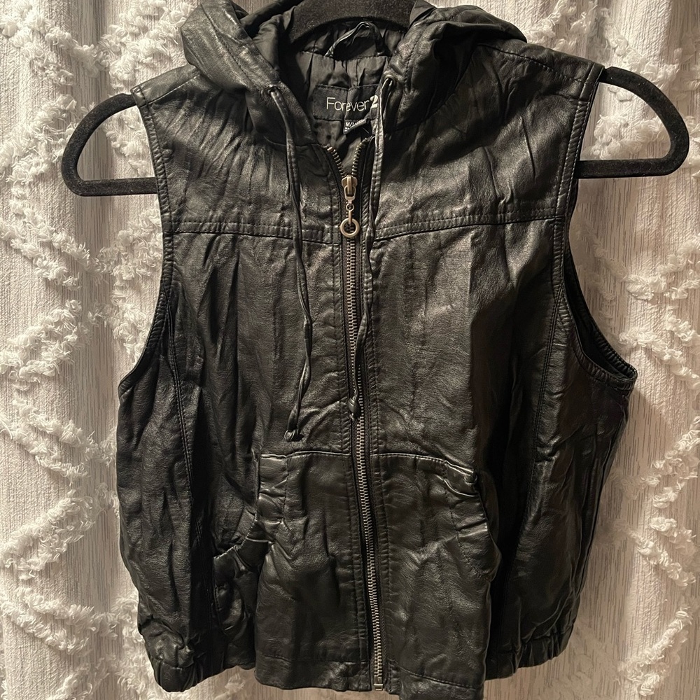 Forever 21 Faux Leather Vest